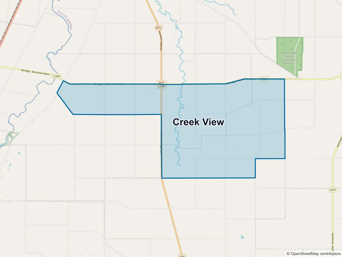Map of Creek View, VIC, Australia