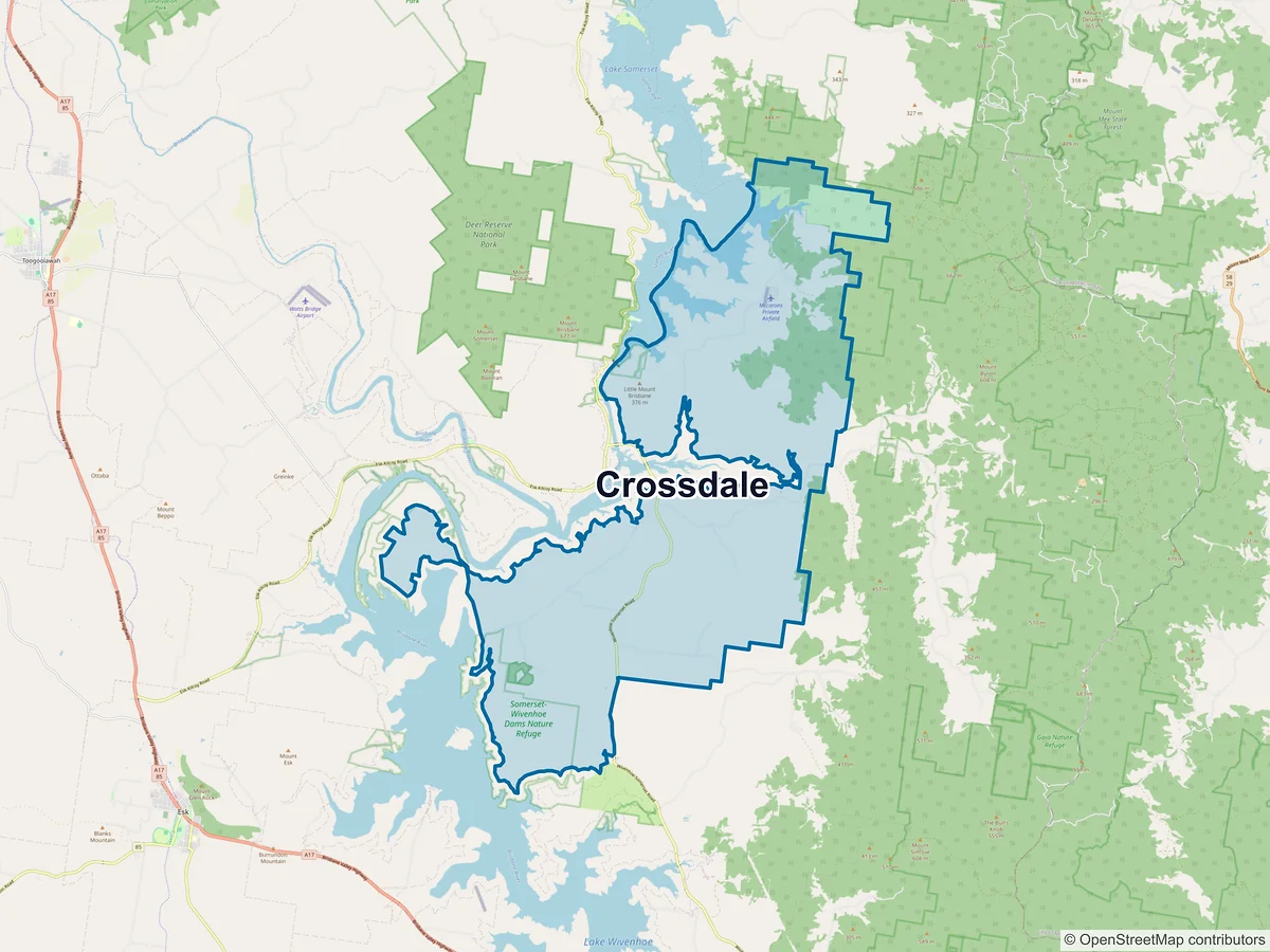 Map of Crossdale, QLD, Australia
