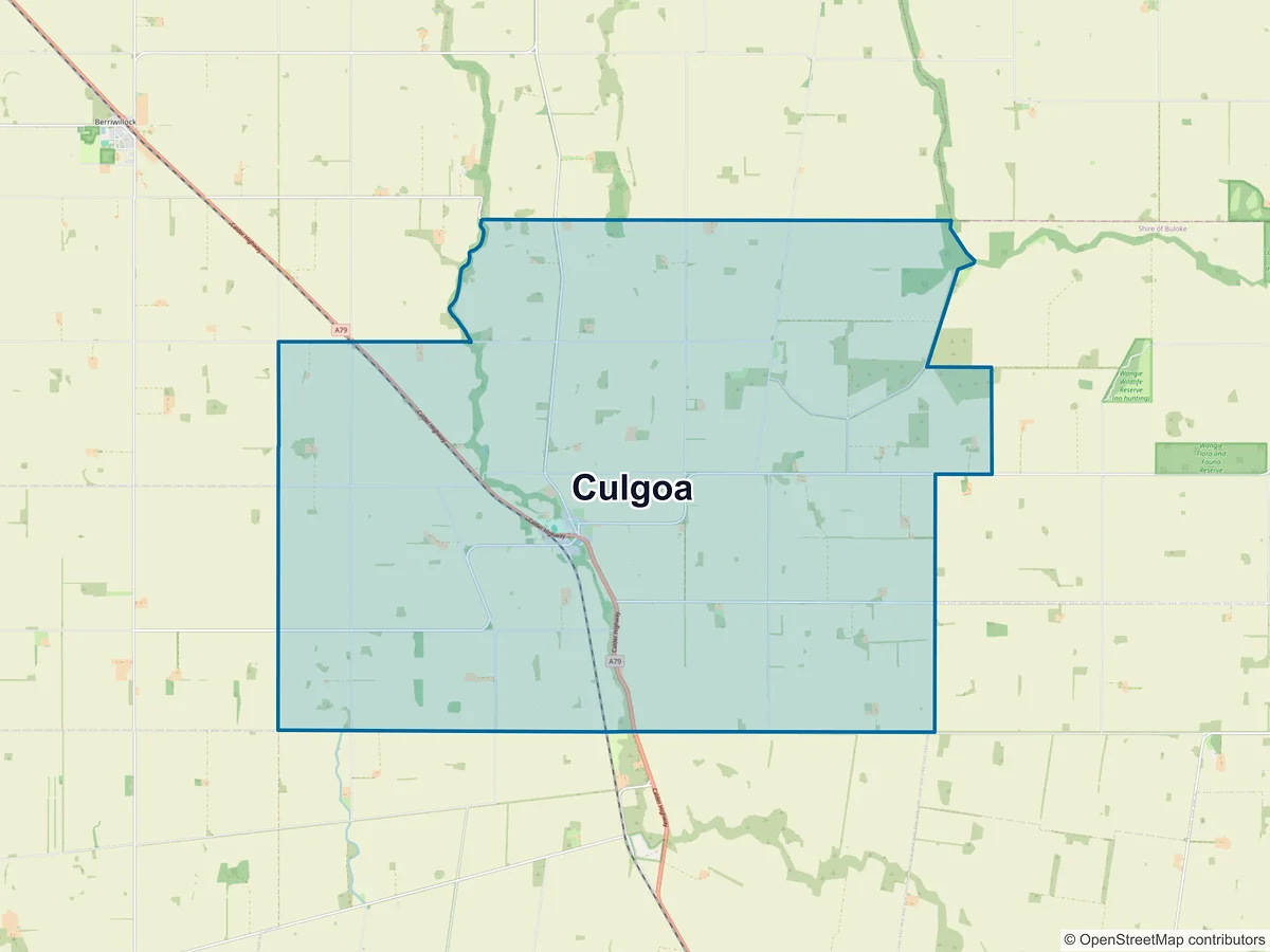 Map of Culgoa, VIC, Australia