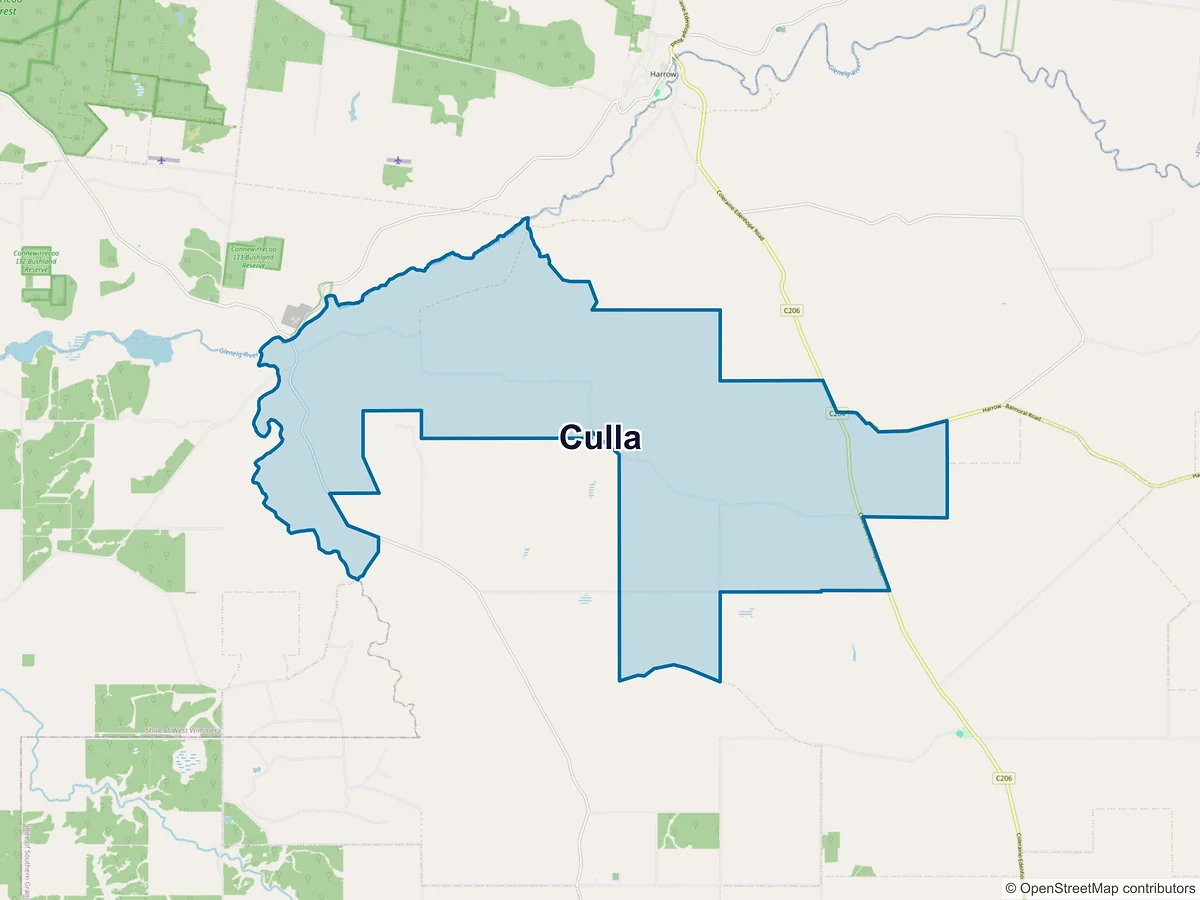 Map of Culla, VIC, Australia