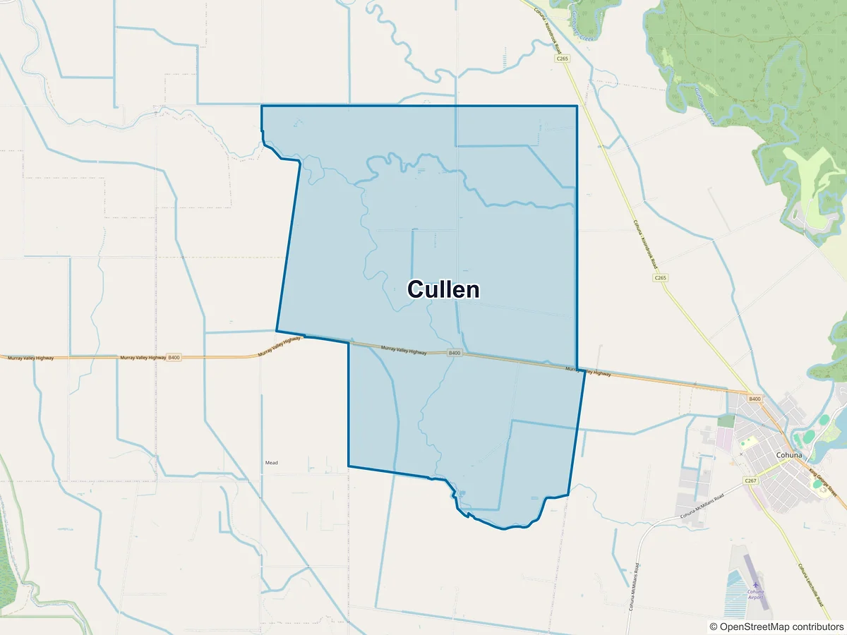 Map of Cullen, VIC, Australia