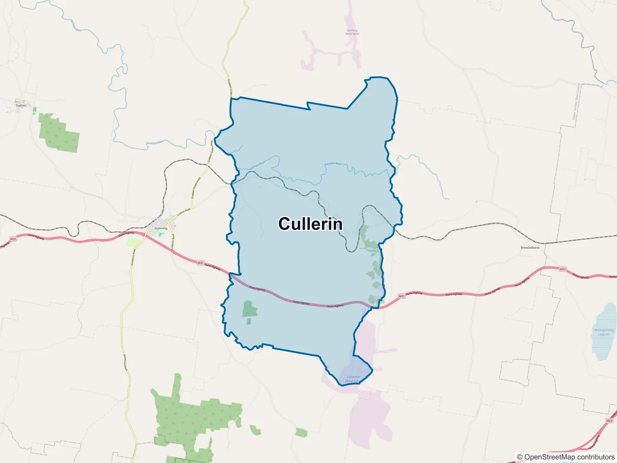 Map of Cullerin, NSW, Australia
