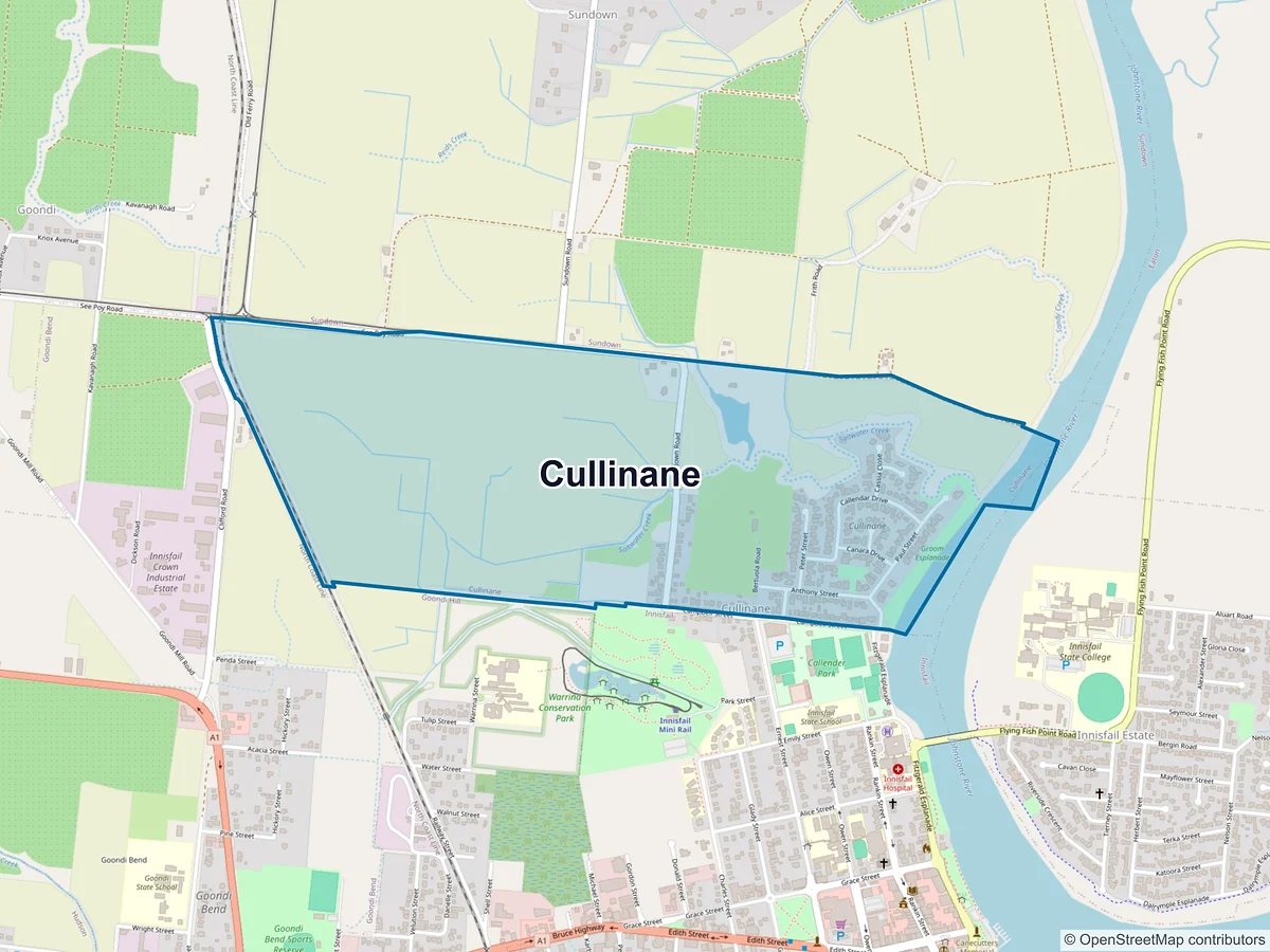 Map of Cullinane, QLD, Australia