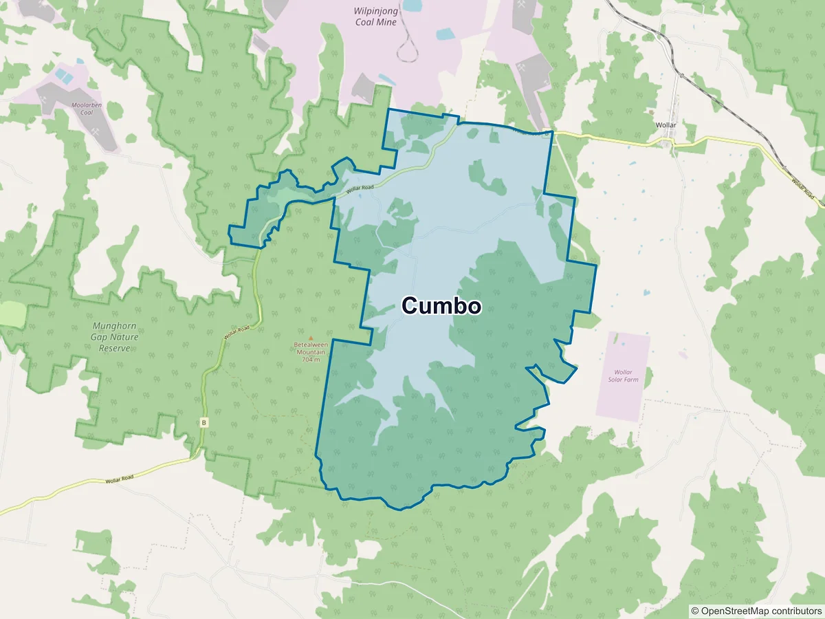 Map of Cumbo, NSW, Australia
