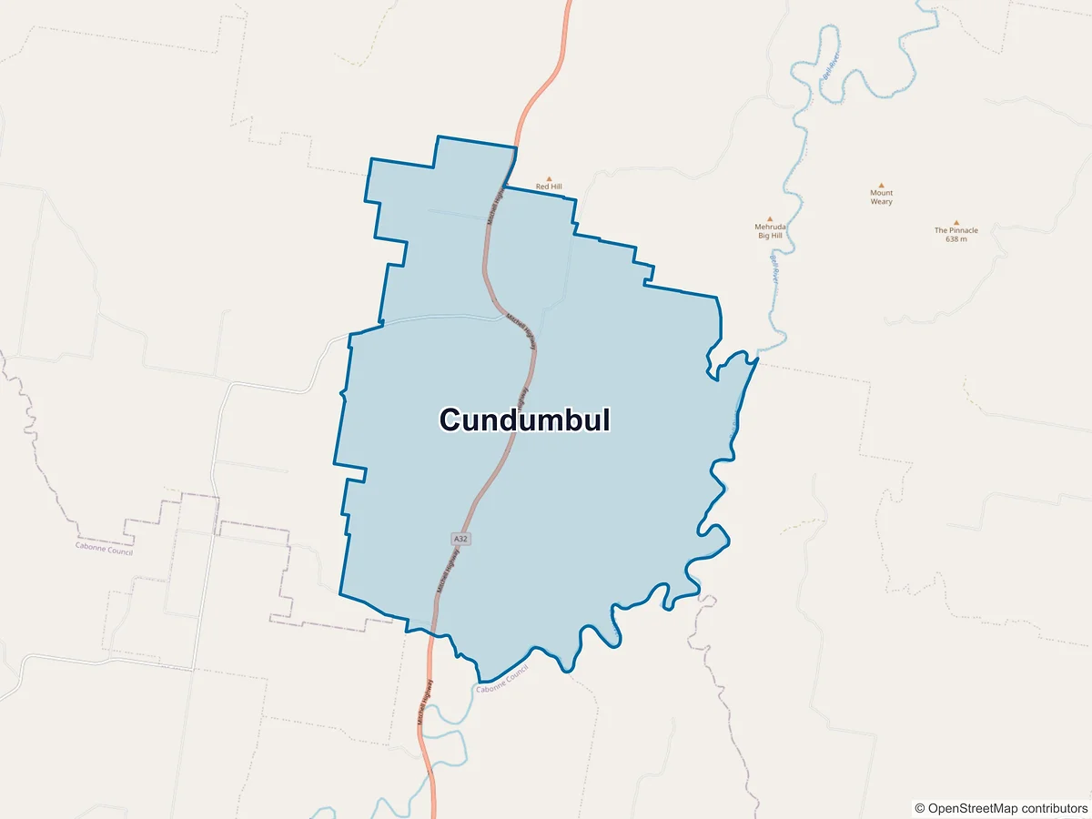 Map of Cundumbul, NSW, Australia