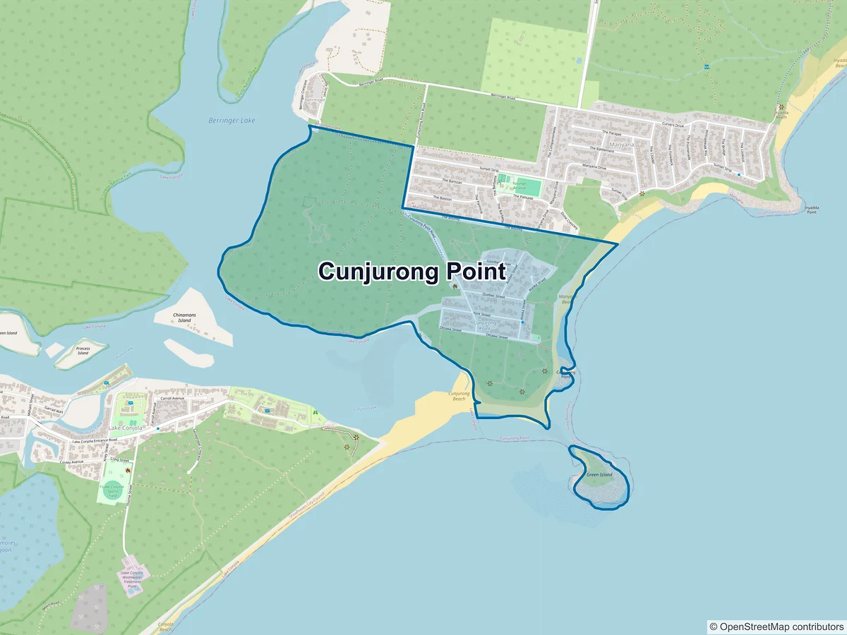 Map of Cunjurong Point, NSW, Australia