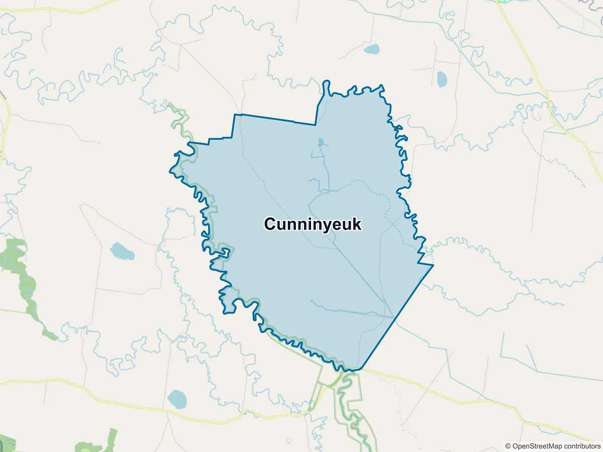 Map of Cunninyeuk, NSW, Australia