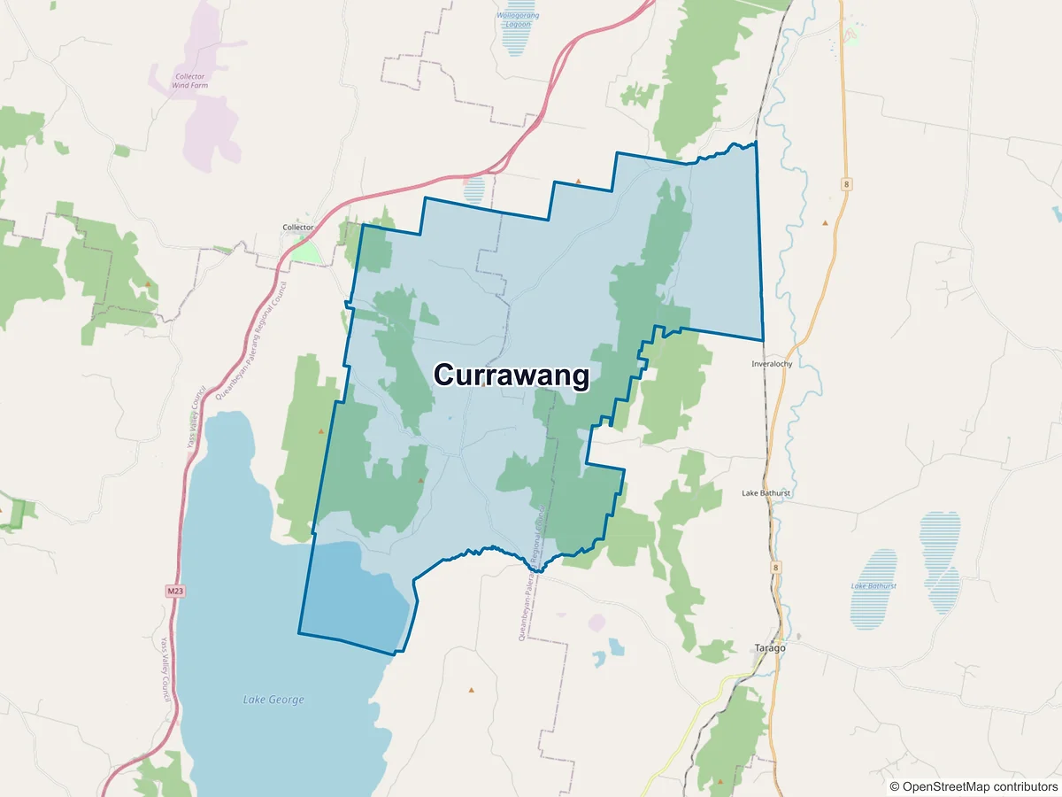 Map of Currawang, NSW, Australia