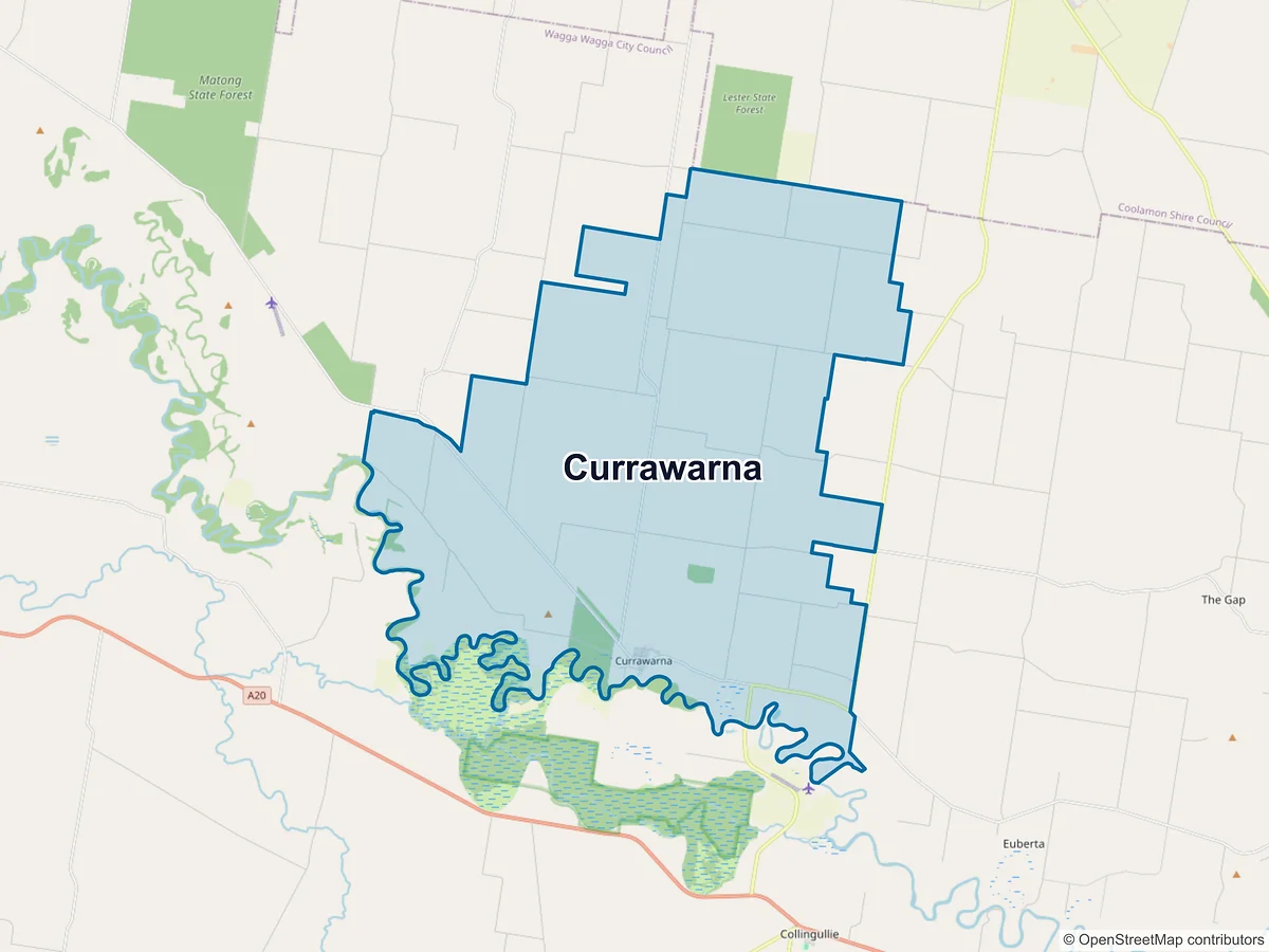 Map of Currawarna, NSW, Australia