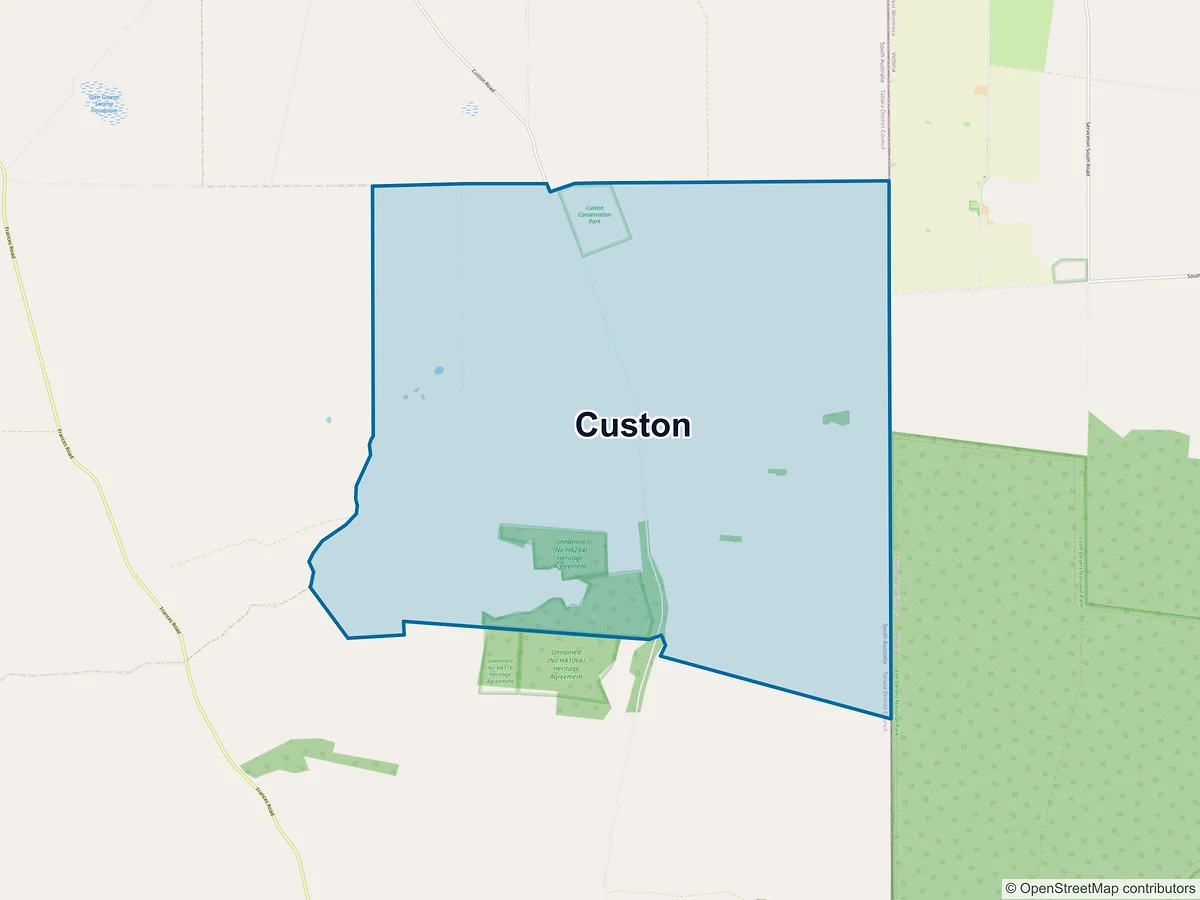 Map of Custon, SA, Australia