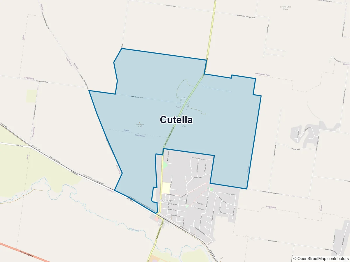 Map of Cutella, QLD, Australia