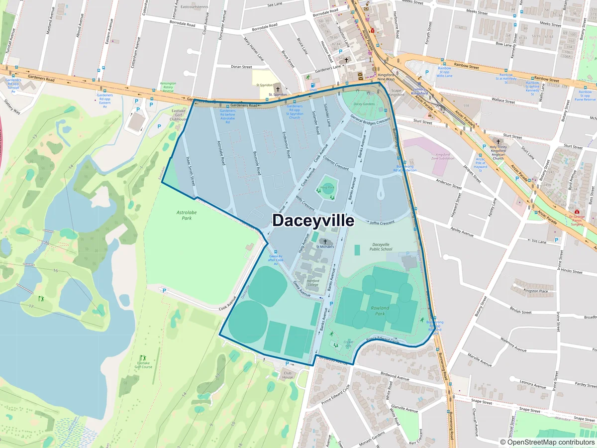 Map of Daceyville, NSW, Australia