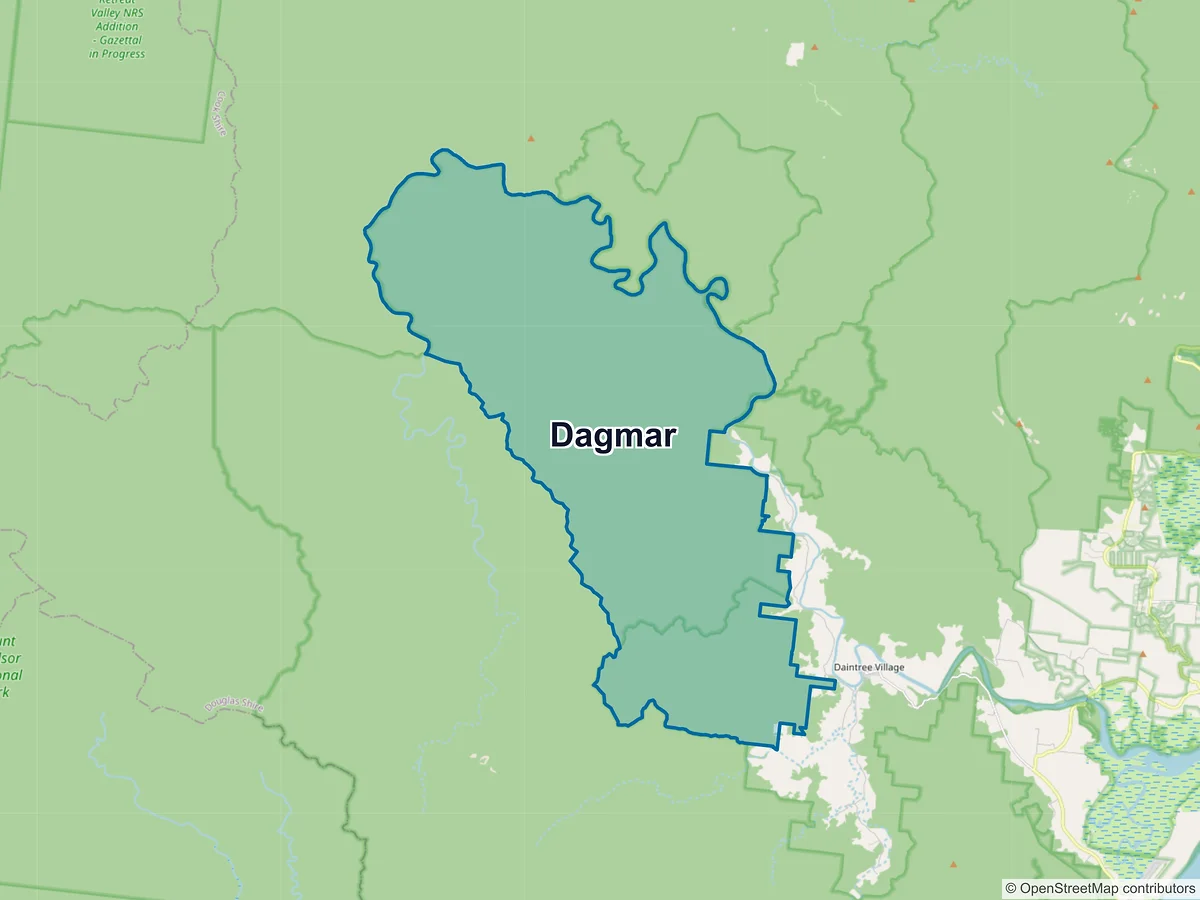 Map of Dagmar, QLD, Australia