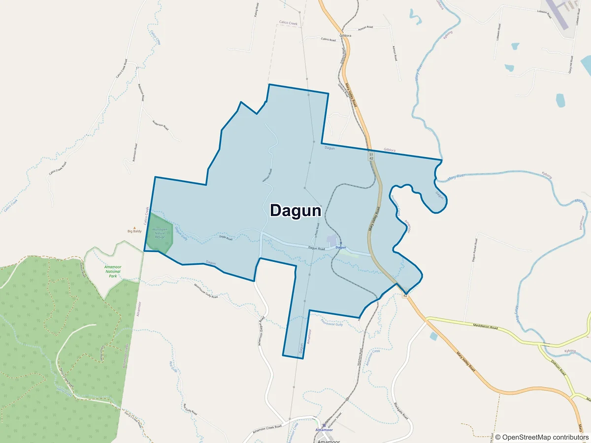 Map of Dagun, QLD, Australia