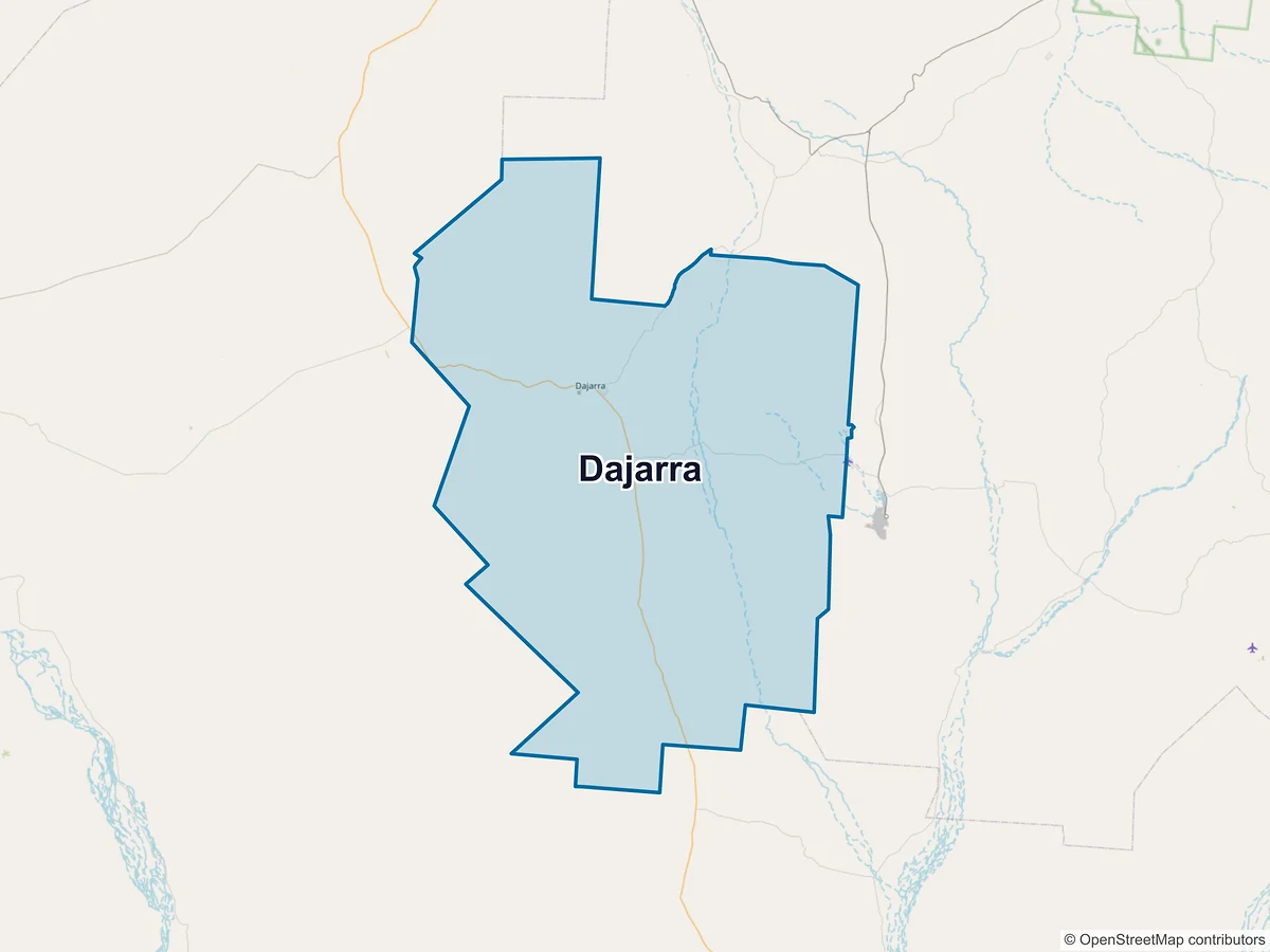 Map of Dajarra, QLD, Australia