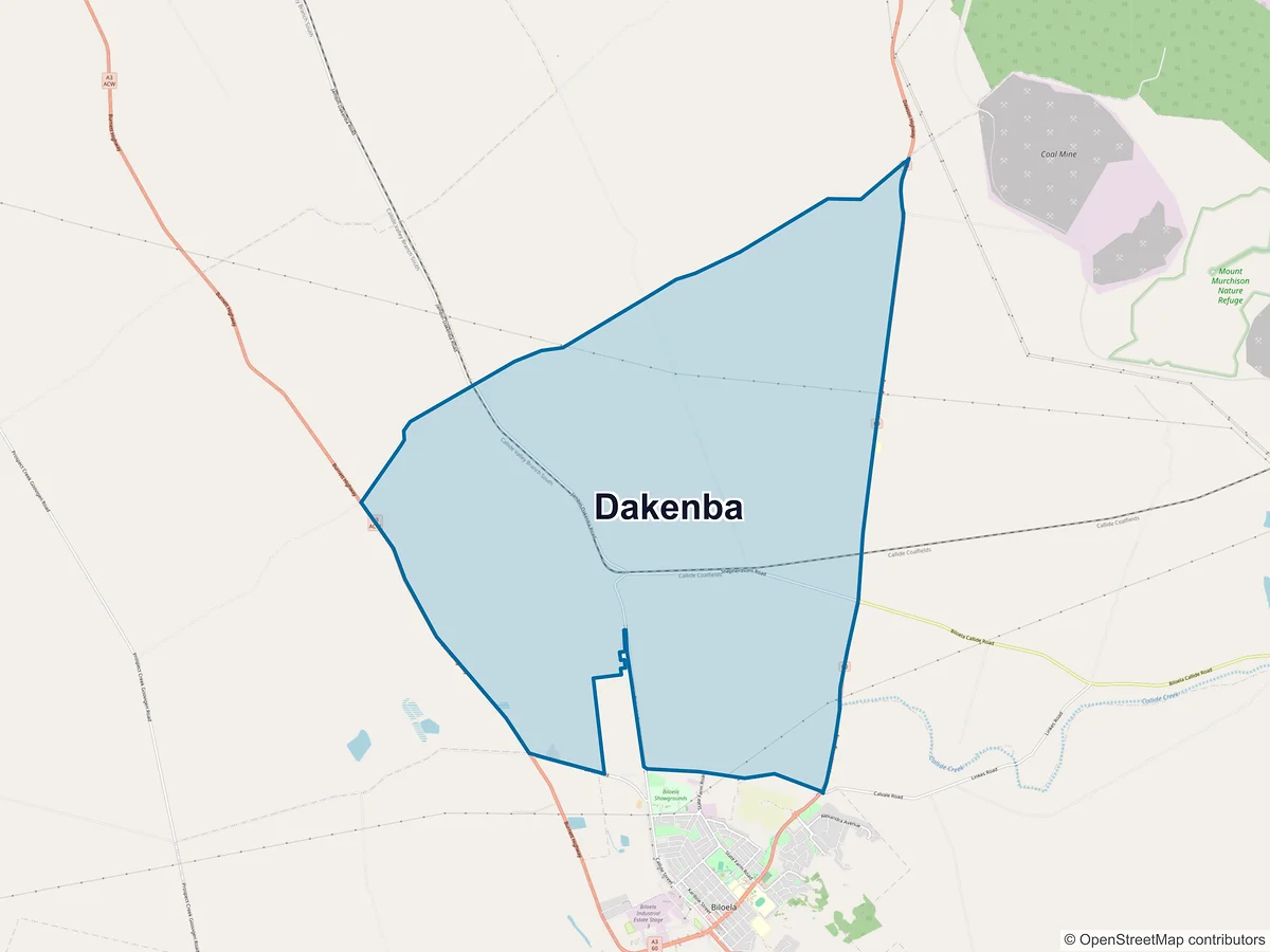 Map of Dakenba, QLD, Australia