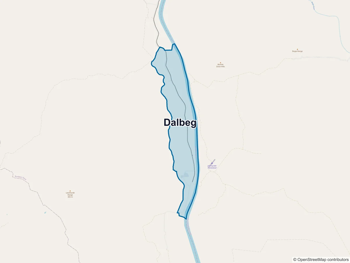 Map of Dalbeg, QLD, Australia