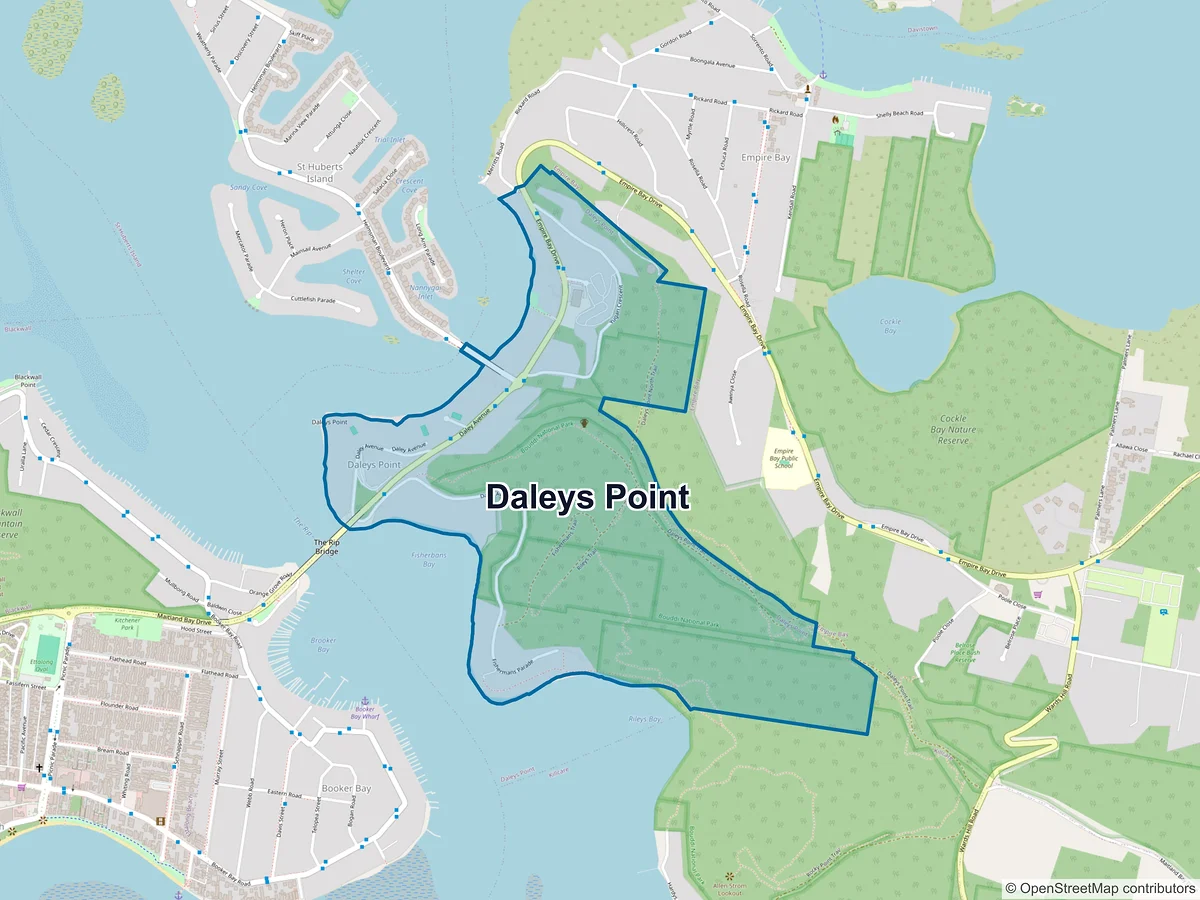 Map of Daleys Point, NSW, Australia