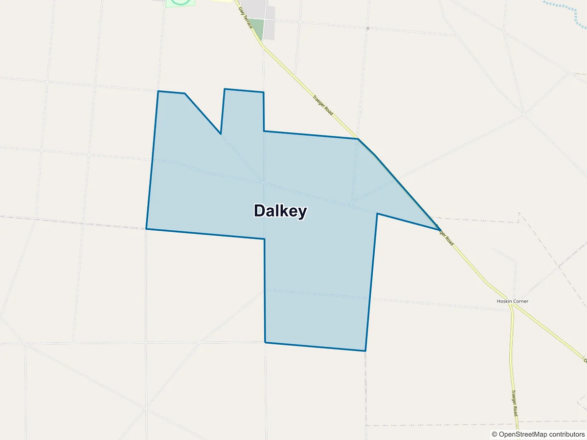 Map of Dalkey, SA, Australia