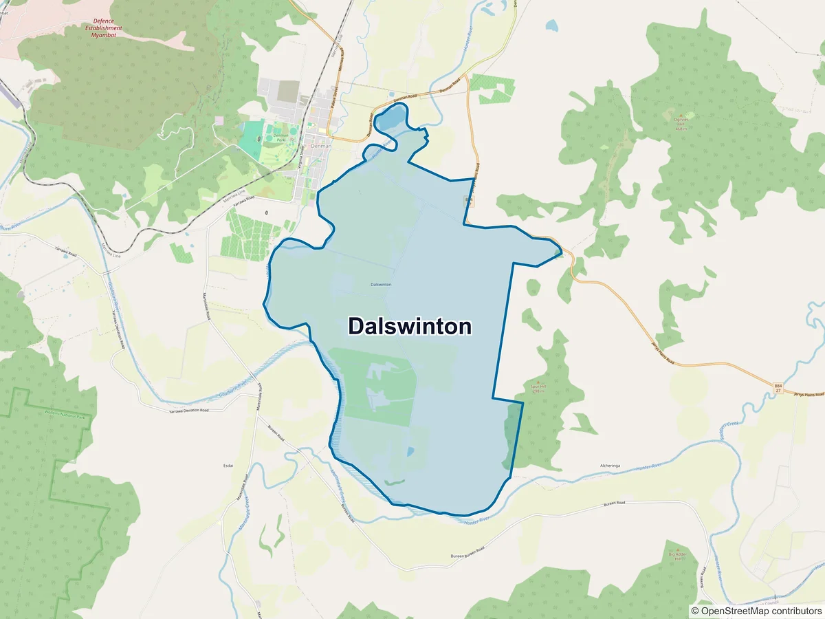Map of Dalswinton, NSW, Australia