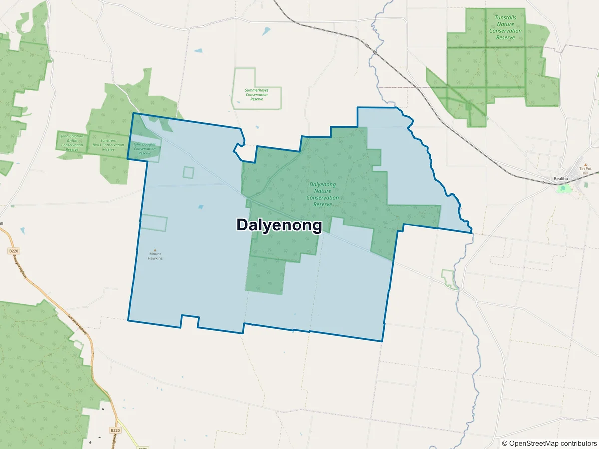 Map of Dalyenong, VIC, Australia