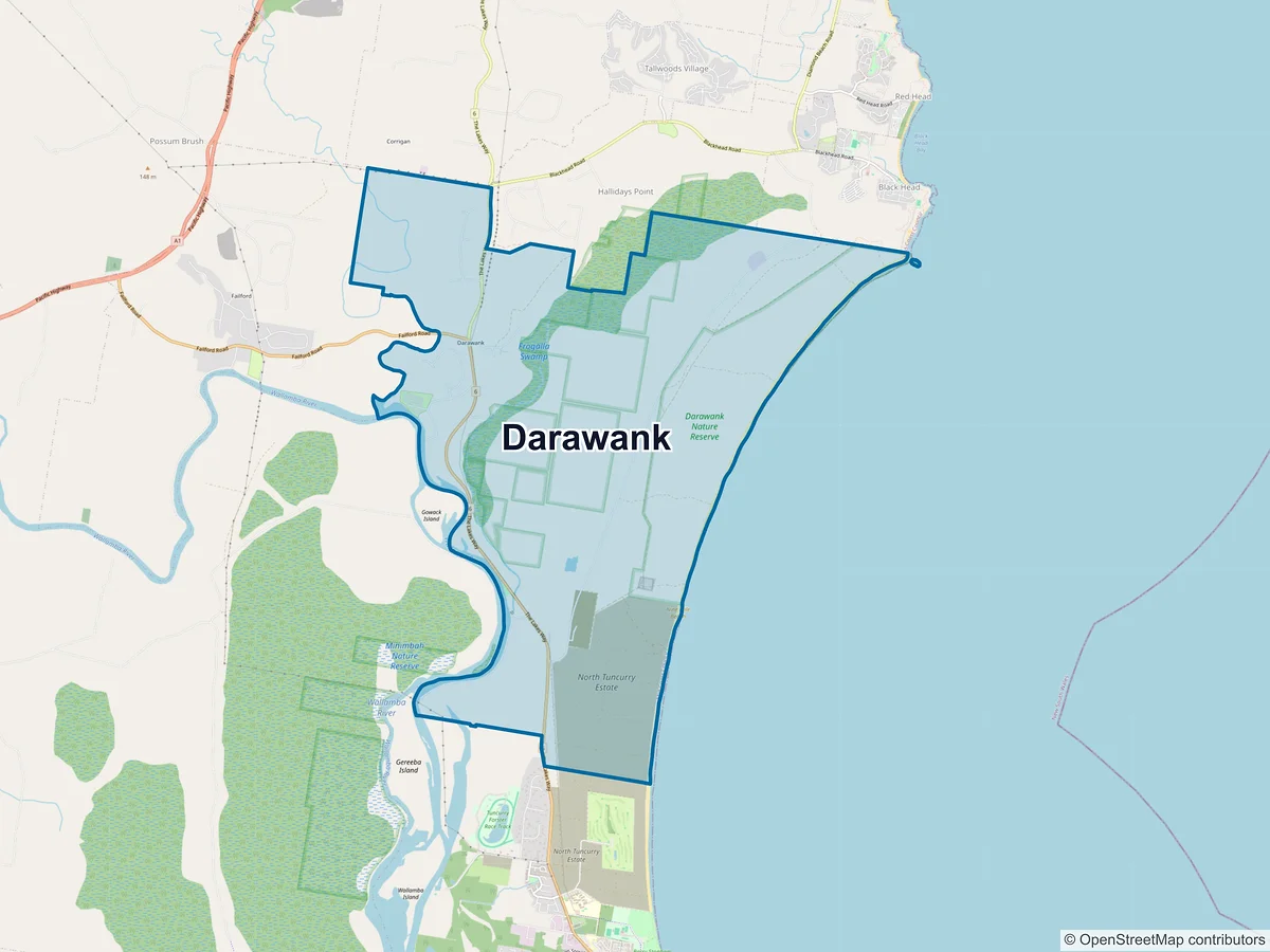 Map of Darawank, NSW, Australia
