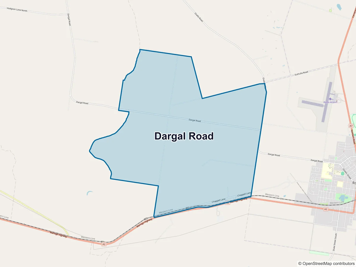 Map of Dargal Road, QLD, Australia