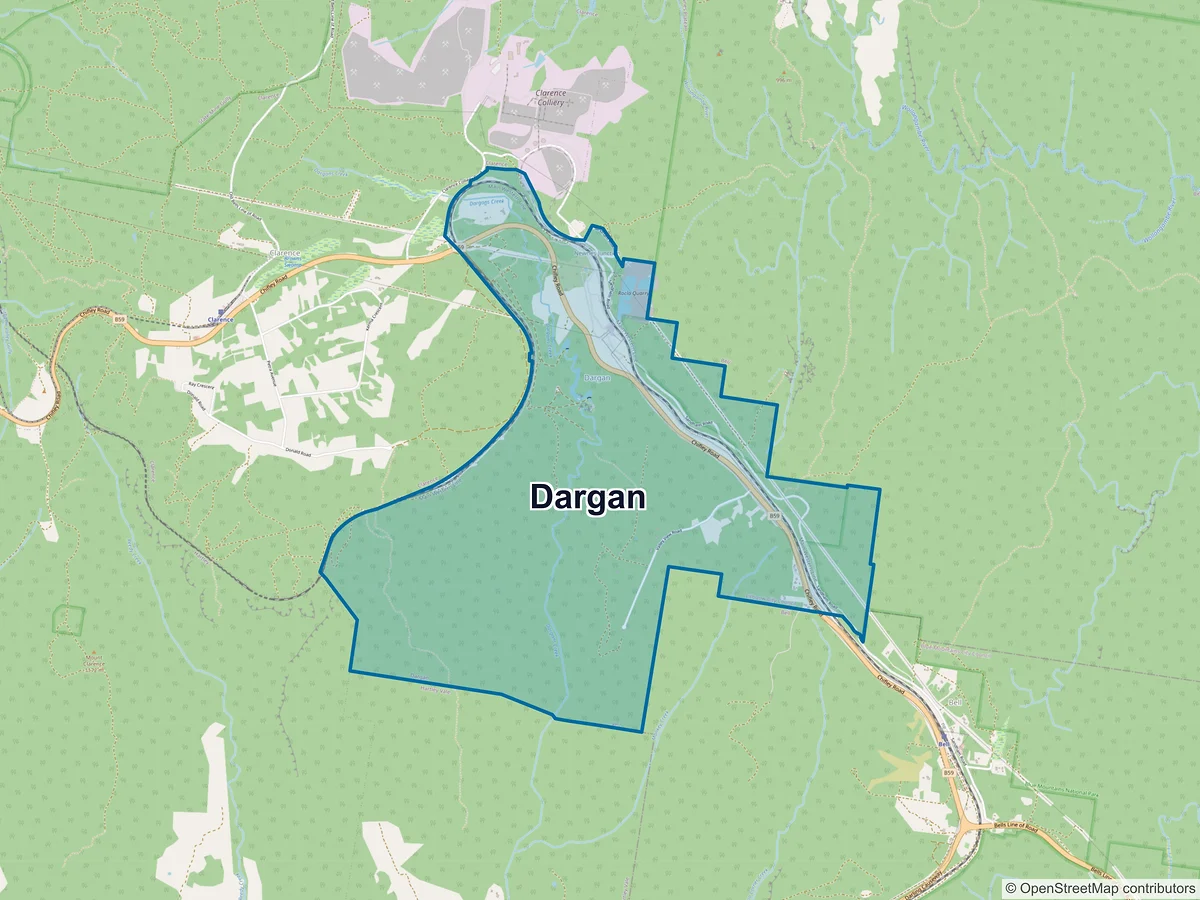 Map of Dargan, NSW, Australia