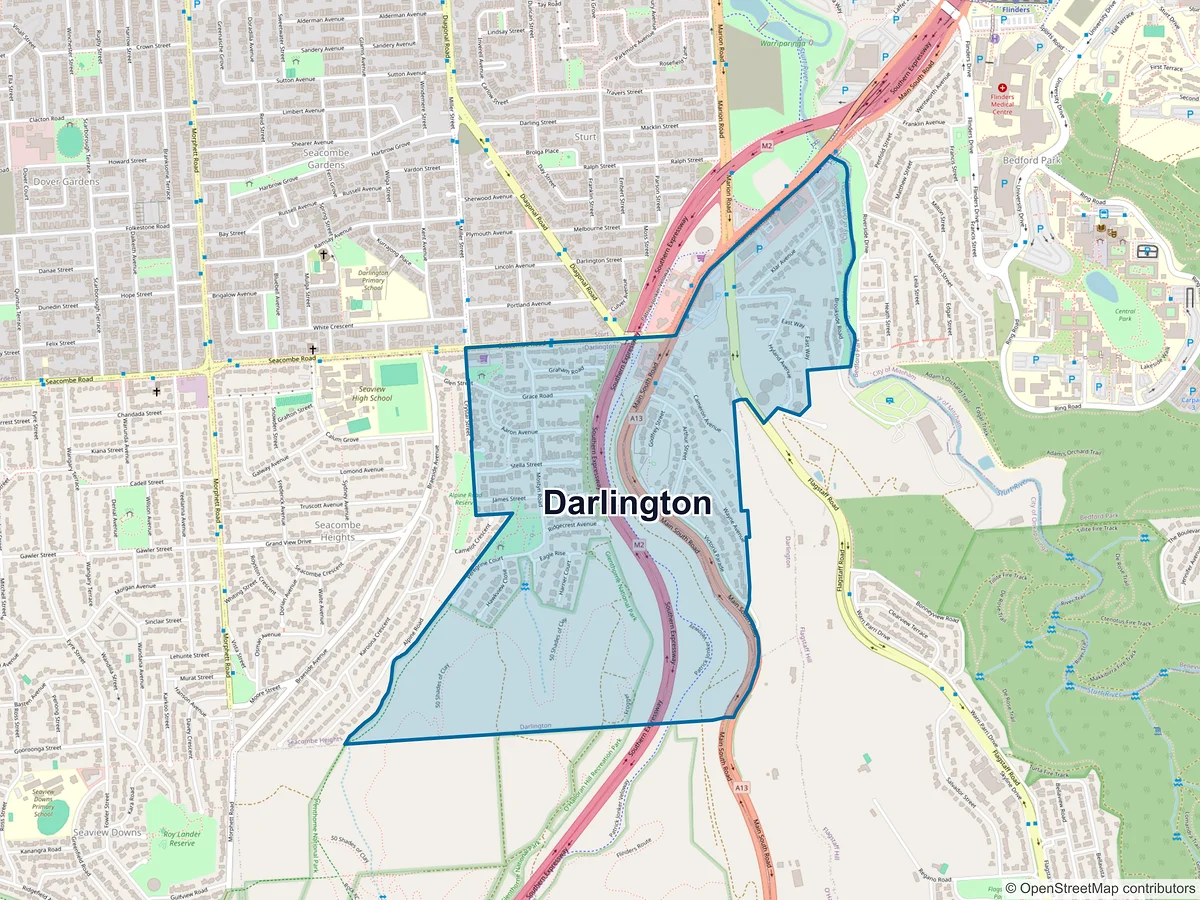 Map of Darlington, SA, Australia