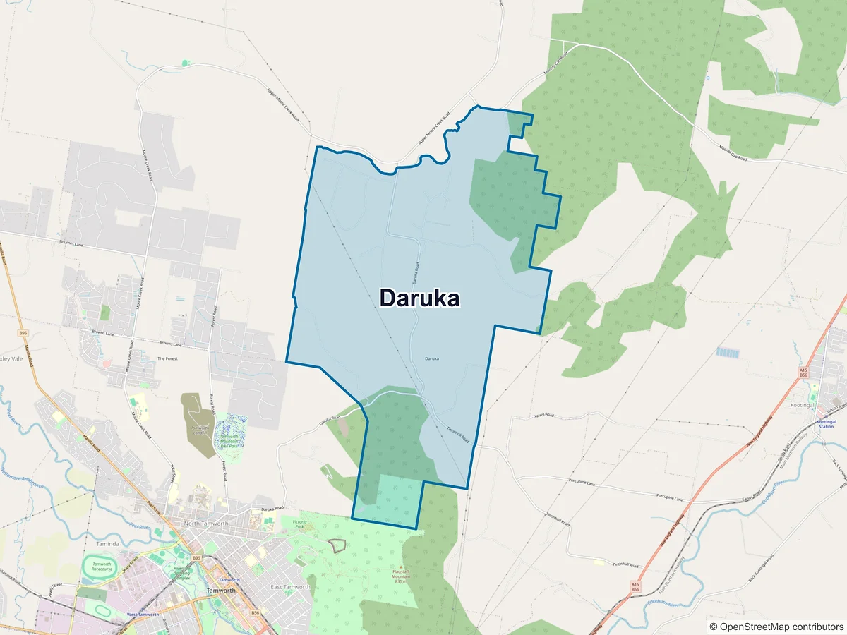 Map of Daruka, NSW, Australia