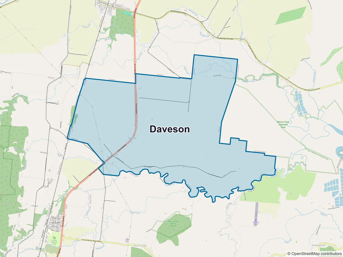 Map of Daveson, QLD, Australia