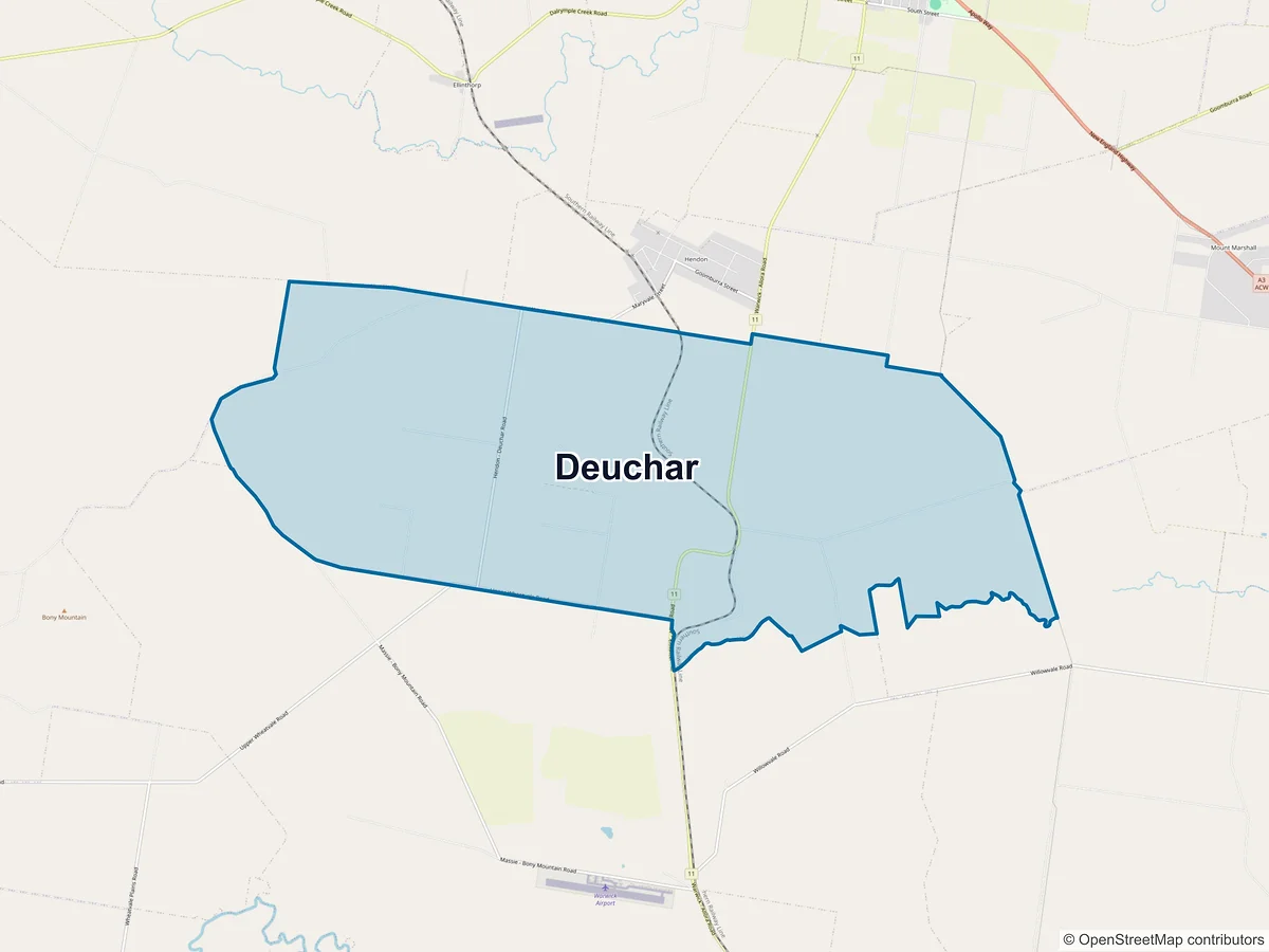 Map of Deuchar, QLD, Australia