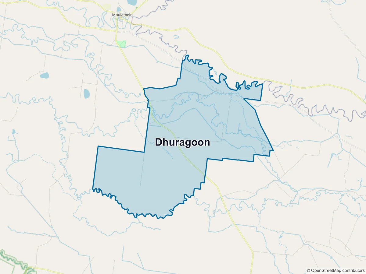 Map of Dhuragoon, NSW, Australia