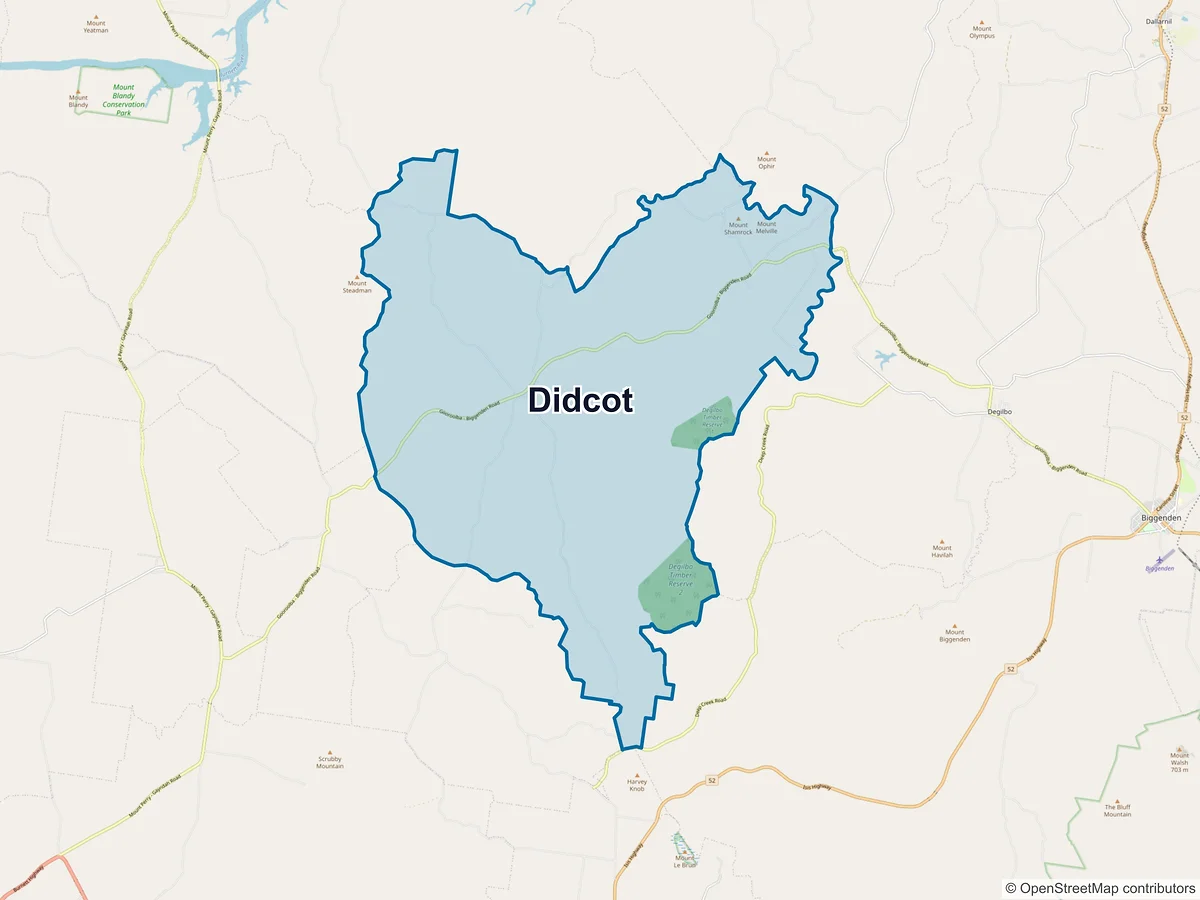 Map of Didcot, QLD, Australia