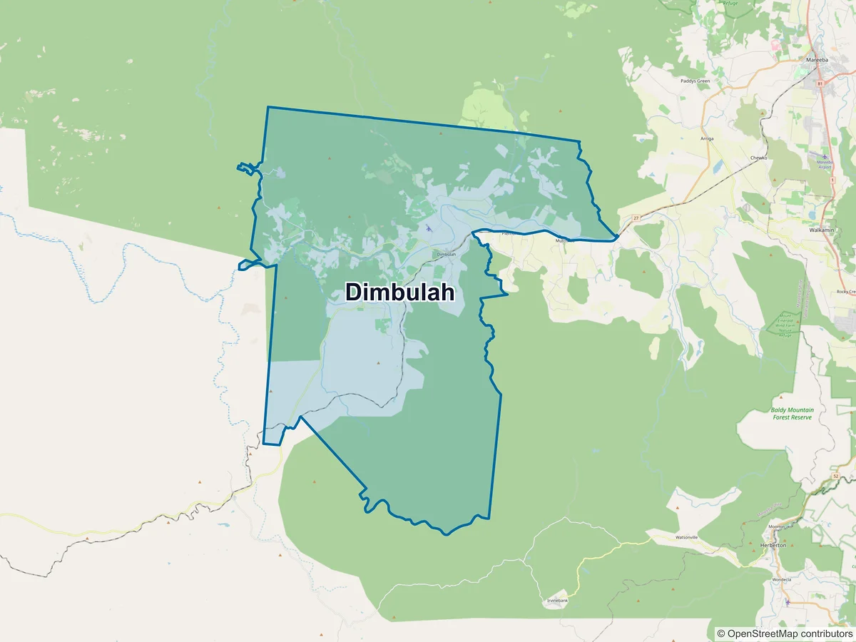 Map of Dimbulah, QLD, Australia