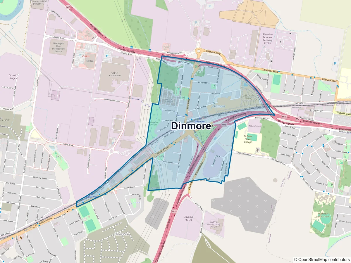 Map of Dinmore, QLD, Australia