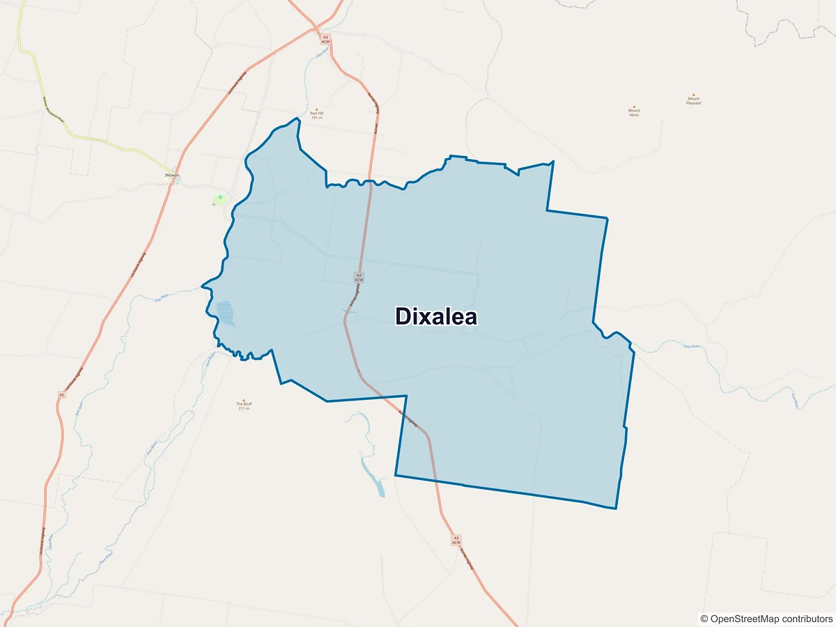 Map of Dixalea, QLD, Australia