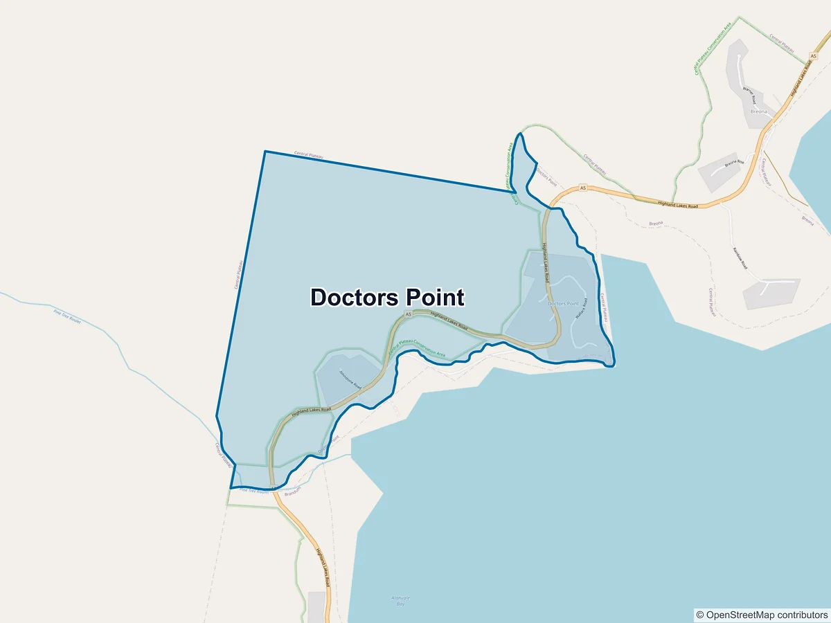 Map of Doctors Point, TAS, Australia