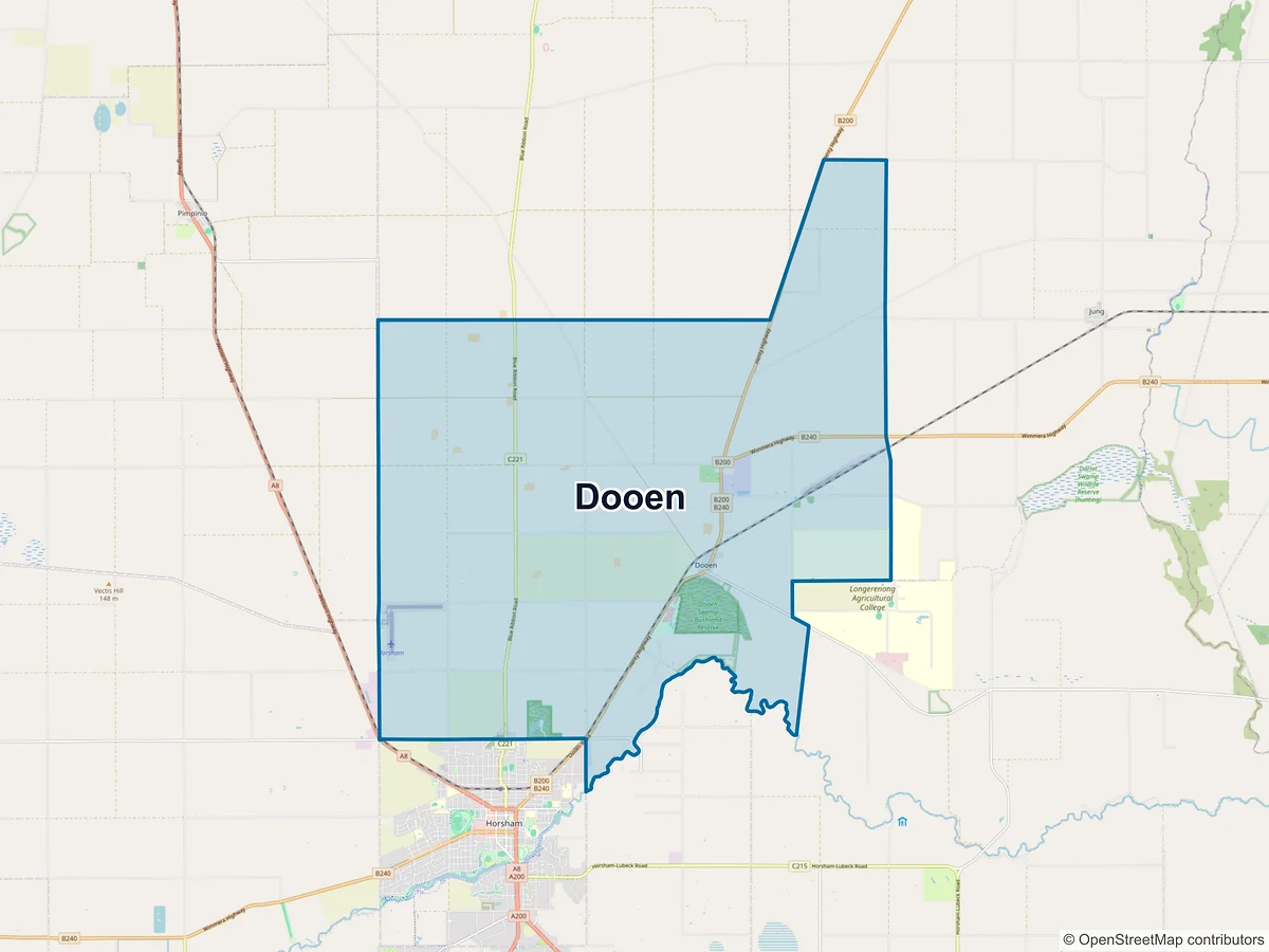 Map of Dooen, VIC, Australia