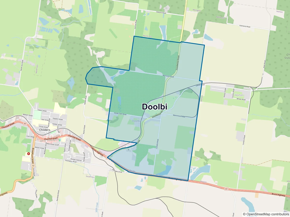 Map of Doolbi, QLD, Australia