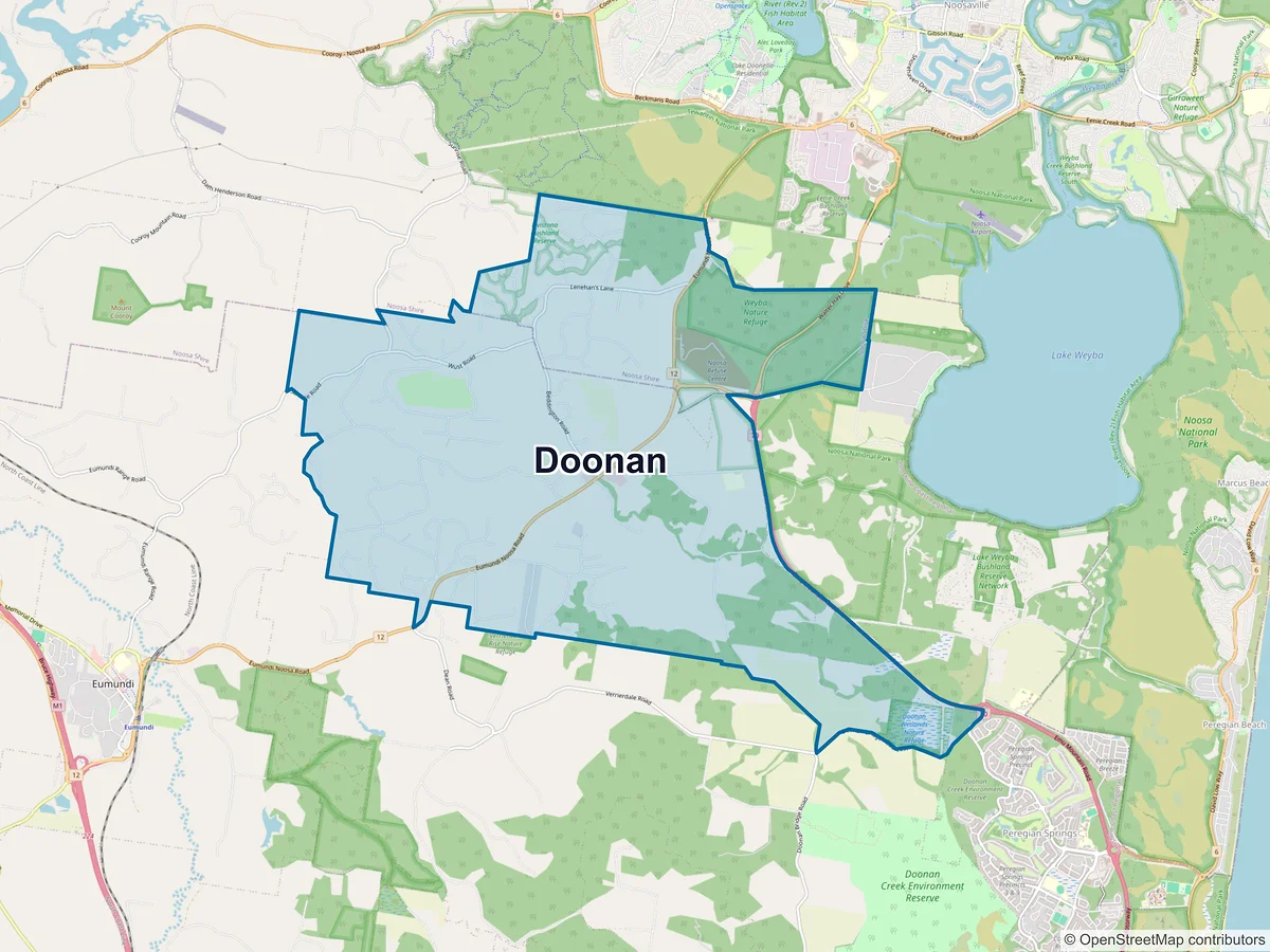 Map of Doonan, QLD, Australia