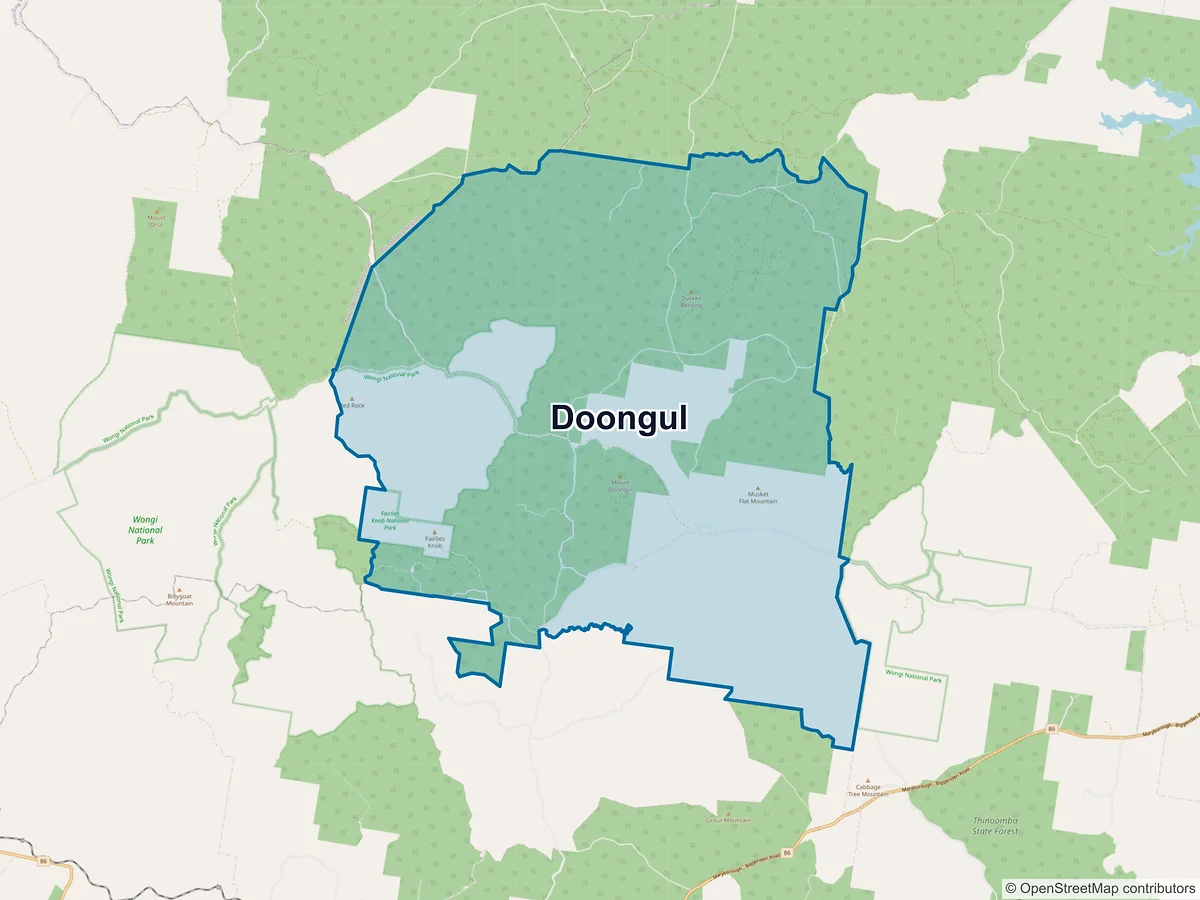Map of Doongul, QLD, Australia