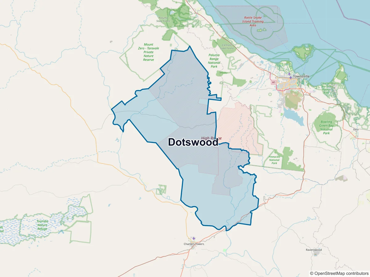Map of Dotswood, QLD, Australia