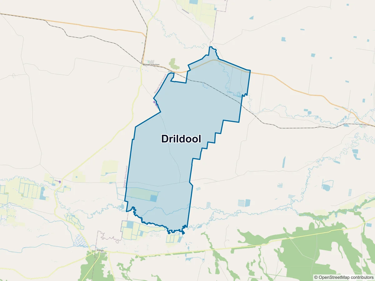 Map of Drildool, NSW, Australia