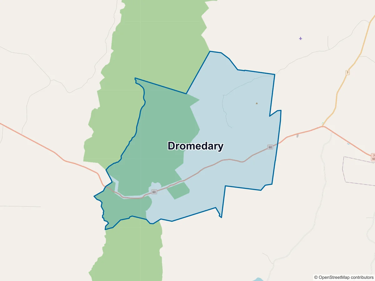 Map of Dromedary, QLD, Australia