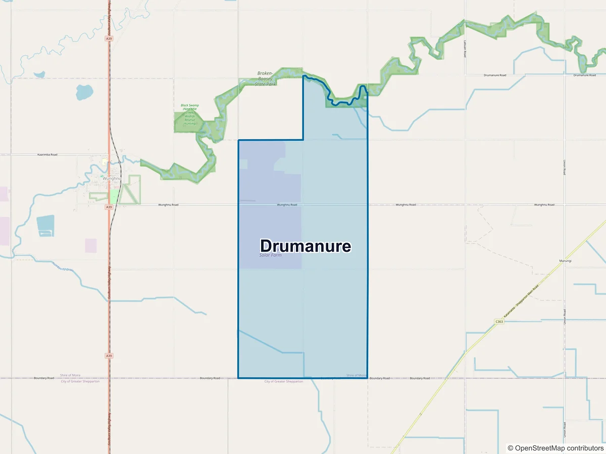 Map of Drumanure, VIC, Australia