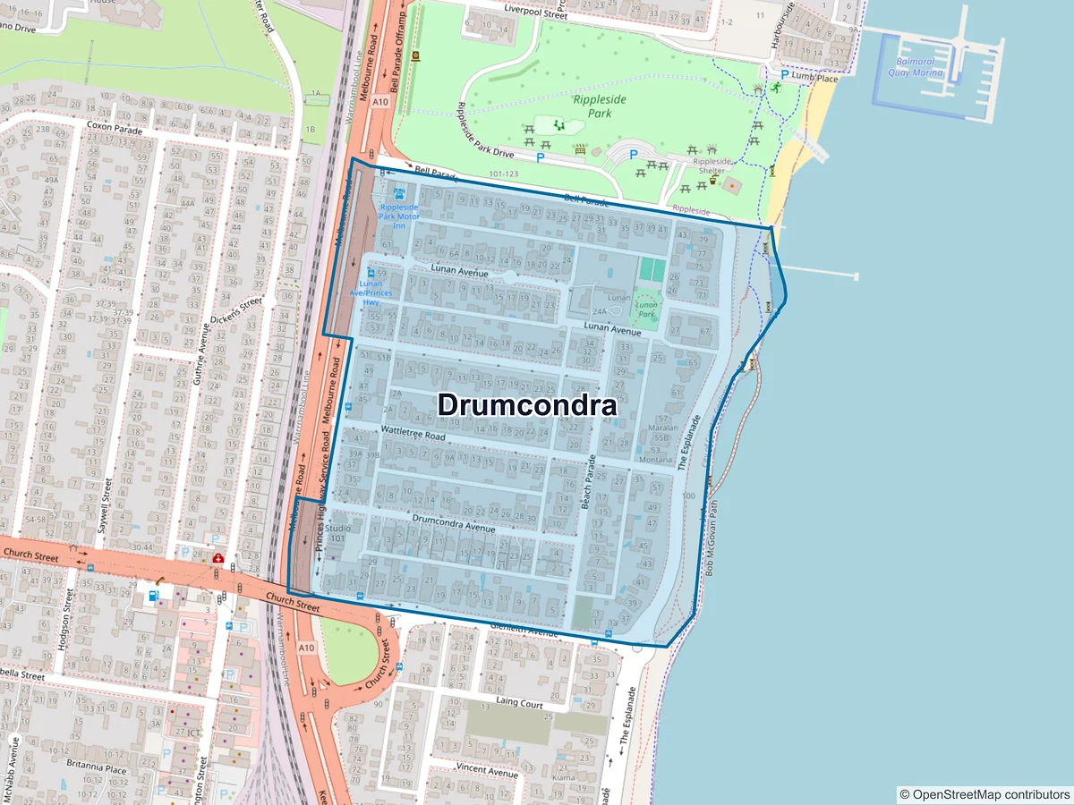 Map of Drumcondra, VIC, Australia