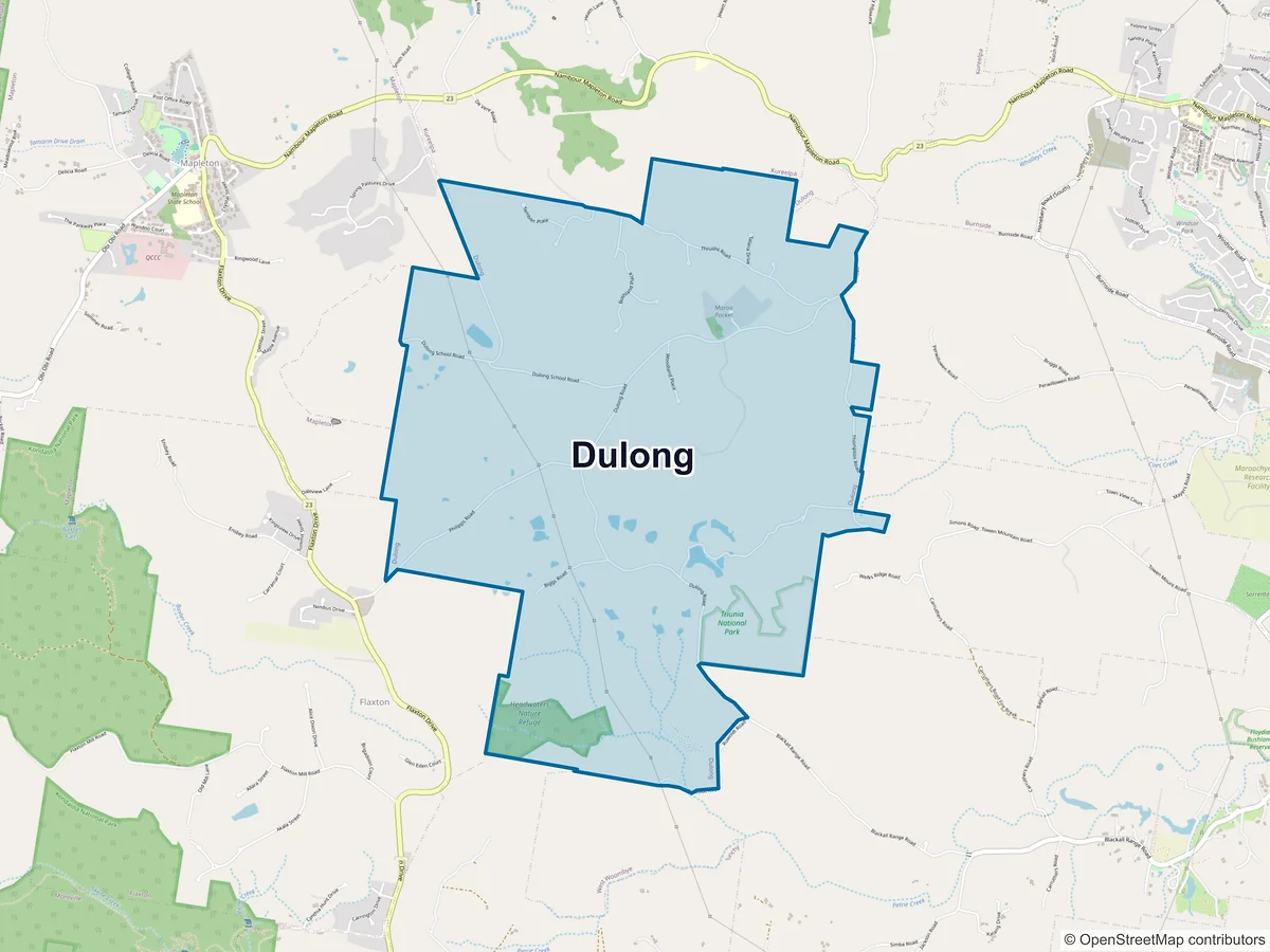 Map of Dulong, QLD, Australia