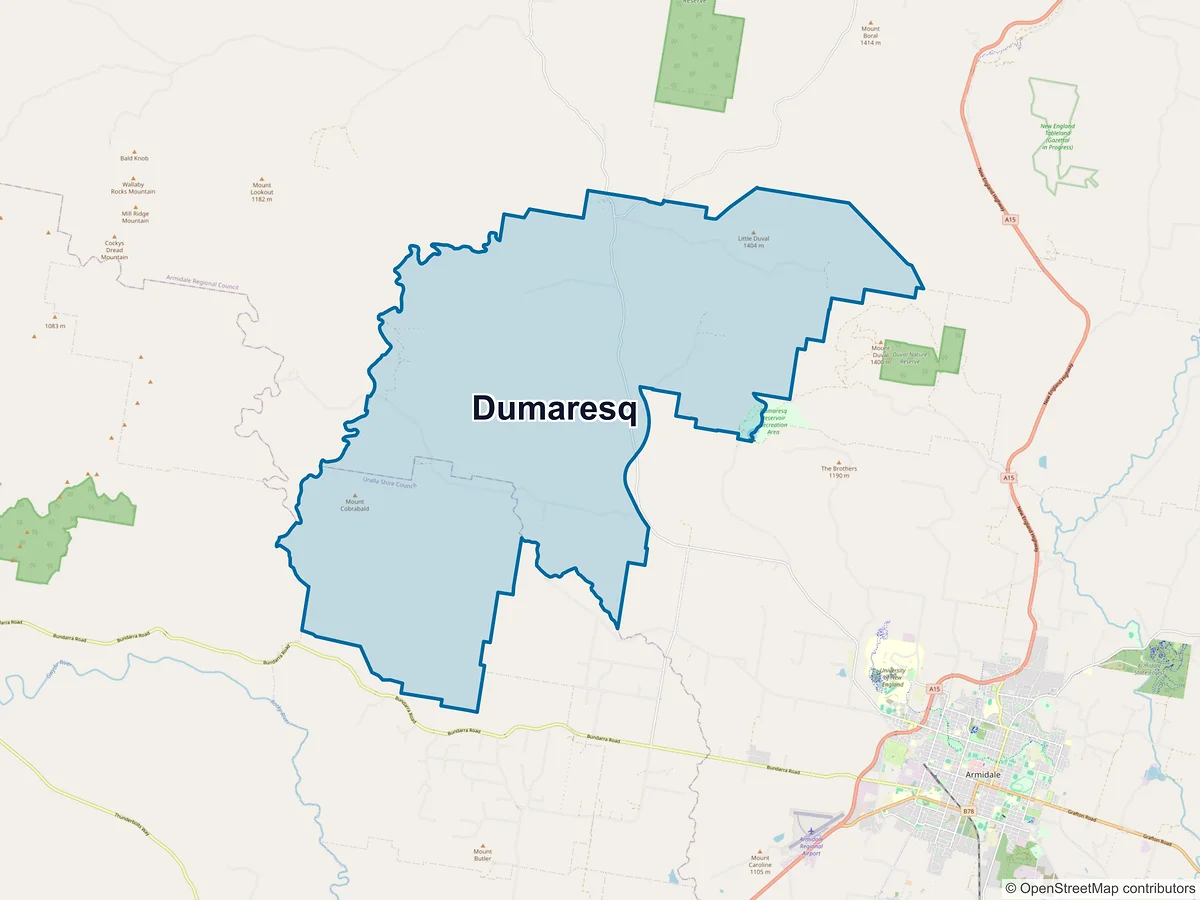 Map of Dumaresq, NSW, Australia