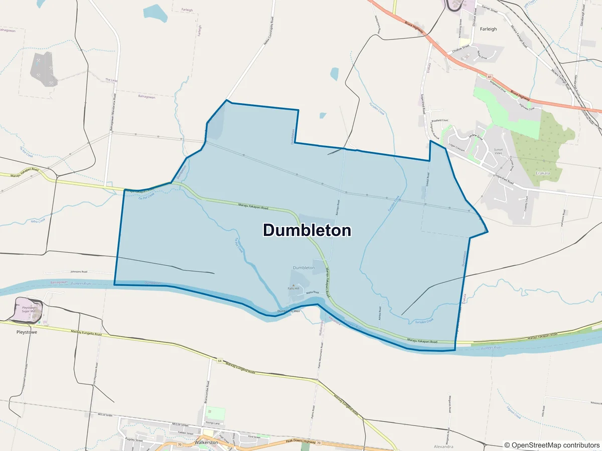 Map of Dumbleton, QLD, Australia